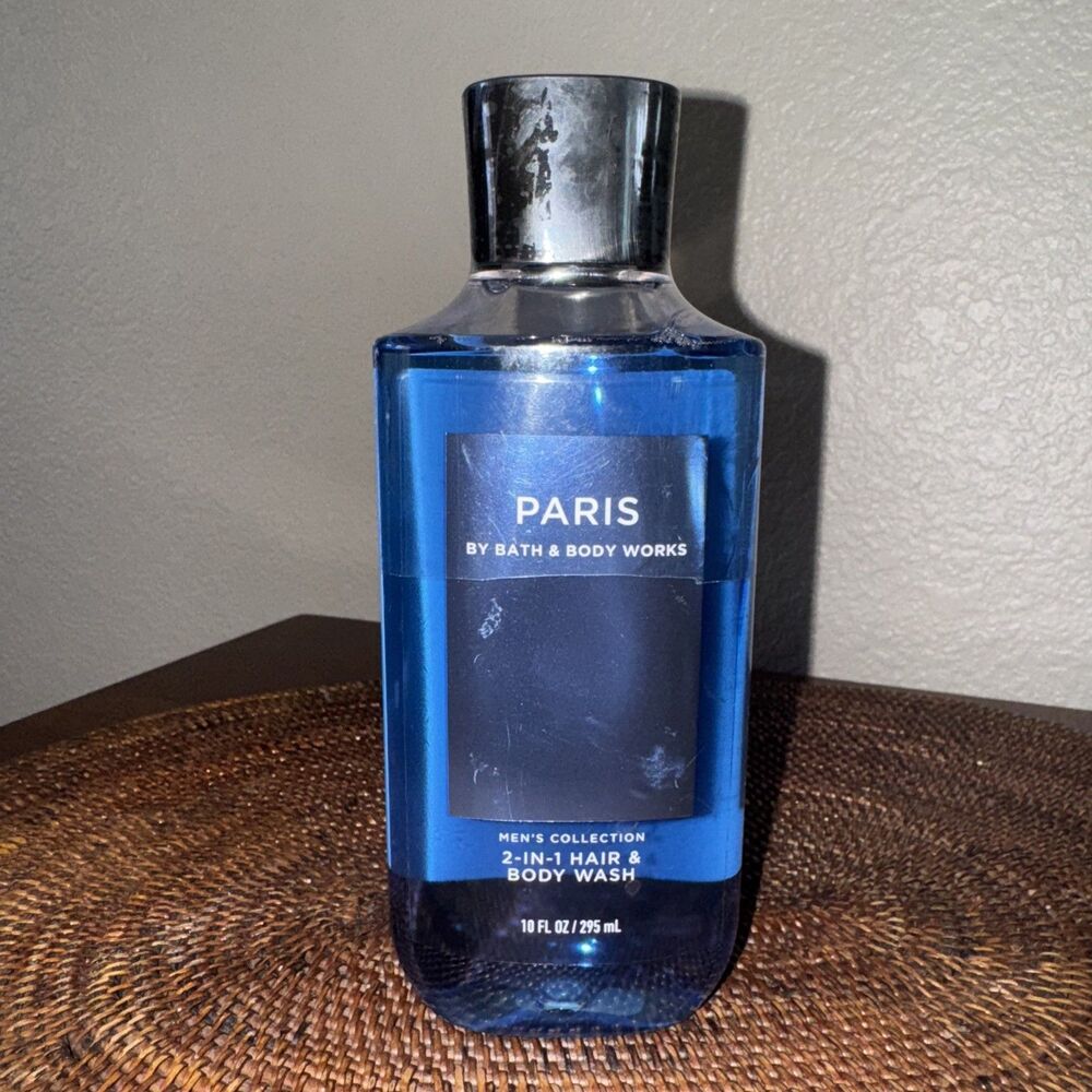 Bath & Body Works Men's Collection PARIS 2-in-1 Hair and Body Wash 10 oz NEW